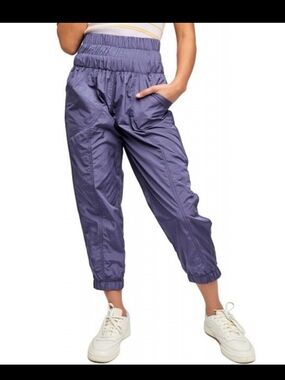Free People FP Movement | Way Home Joggers | Purple Nylon Windbreaker Pants | XS